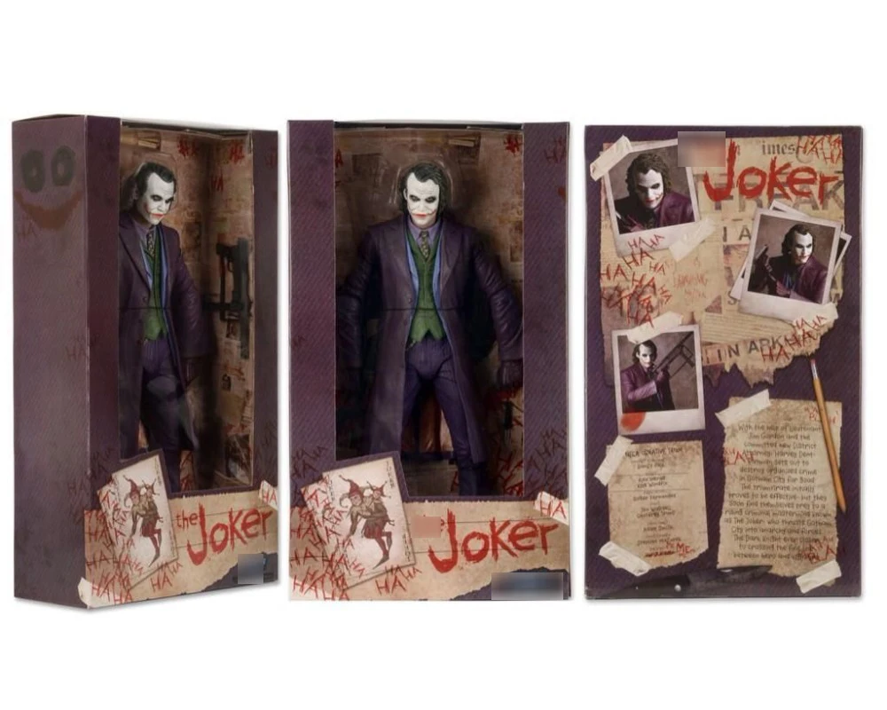 Фигурка Джокера из ПВХ NEC Heath Ledger Игрушечная модель для детей и мальчиков подарок 7