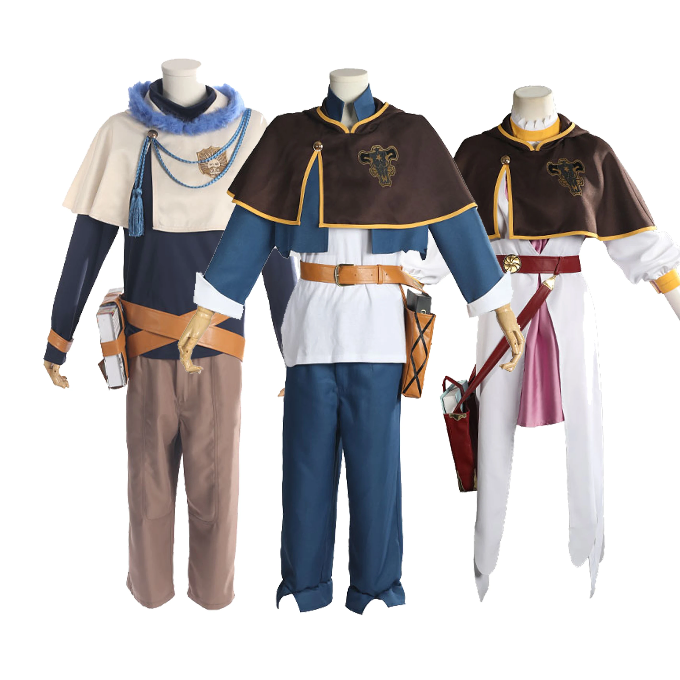 Brdwn черный клевер унисекс Asta Yuno Grinbellor Noell Серебристая фотография с накидкой -