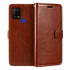 Магнитный чехол-книжка для Tecno Pova LC7, из искусственной кожи, с отделением для карт и подставкой