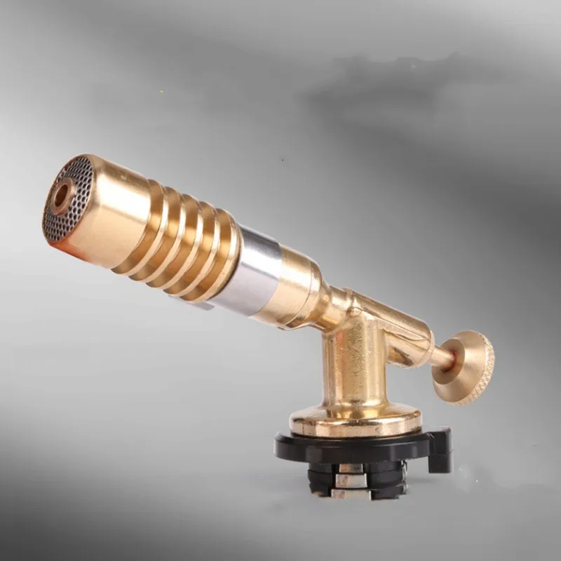 Газовый фонарь пистолет с пламенем медным Бутан газовая горелка зажигалка