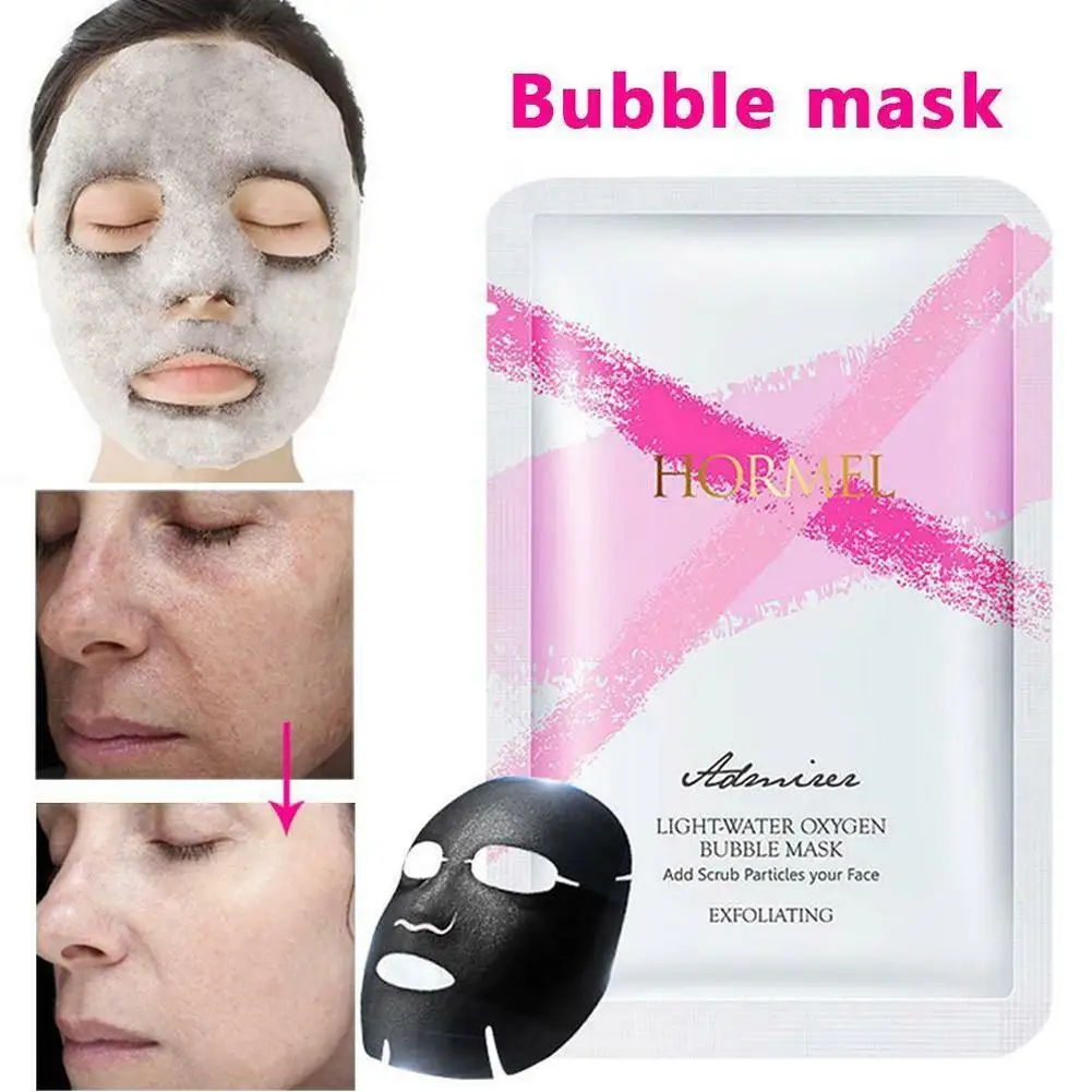 Пузырчатая маска для лица с бамбуковым углем детоксикации увлажняющая ухода за