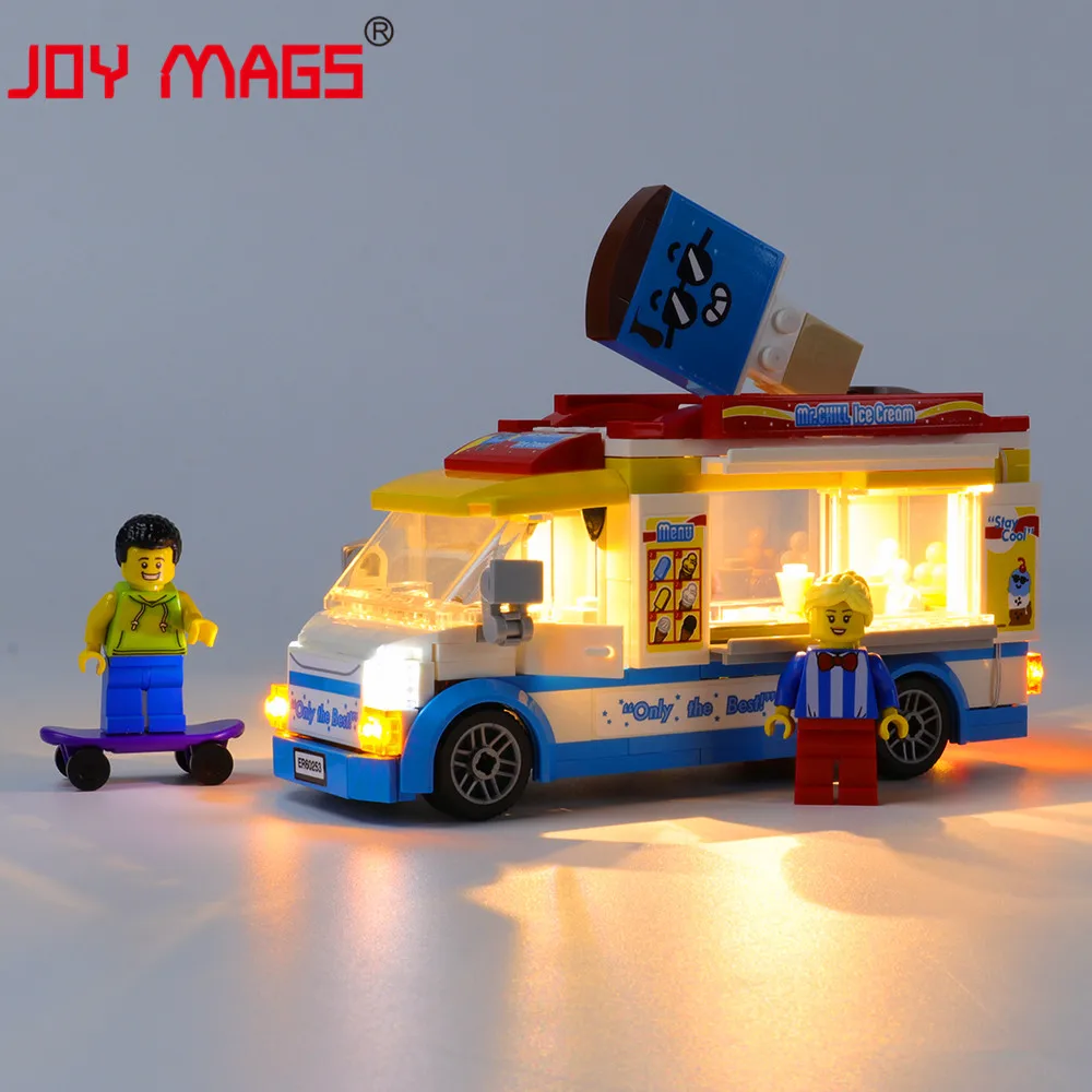 

JOY MAGS Only Led Light Kit For 60267 Ice-Cream Truck Toys 60253 , (NOT Include Model)