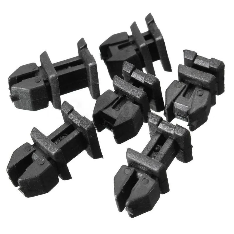 Черный нейлоновый зажим для автомобиля левый/правый/передний/задний 10 шт.