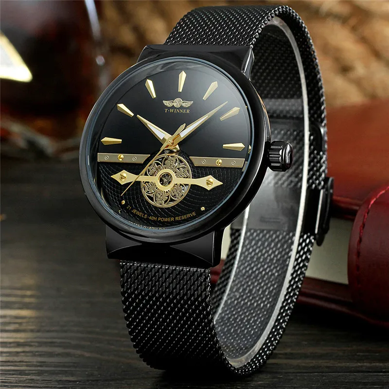 WINNER Classic Automatic Mechanical Men Wristwatch Military Army Sport Male Clock Top Brand Luxury Skeleton Man Watch Gift 8140 | Наручные