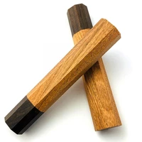 wa handle ebony wood handle octagonal handle crafts knife semi finished damascus handle manual kitche r4y6