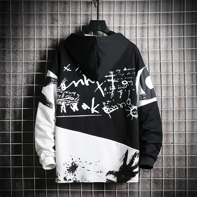 

Spring Autumn Hip Hop Hoodies Men New Fashion Skateboards Casual Sweatshirt Male Japanese Harajuku Streetwear Men Hoodie