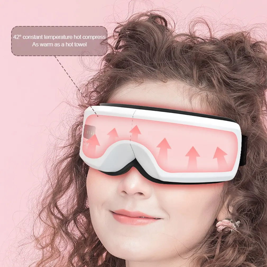 

Eye Massager Eye Care Device Smart Air Pressure Wrap Hot Compress Relieve Eye Fatigue Massage Tool Sleep