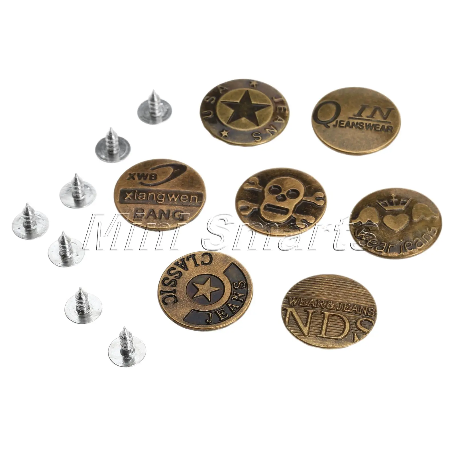 50 шт. Женская винтажная кожаная сумка украшения для одежды сумки 20x8 мм|metal jeans