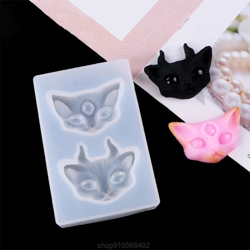 

DIY Cat Head Silicone Molds Casting Molds Including 2 Cat Styles for DIY Resin Crafts Pendant Casting Mold O29 20 Dropshipping