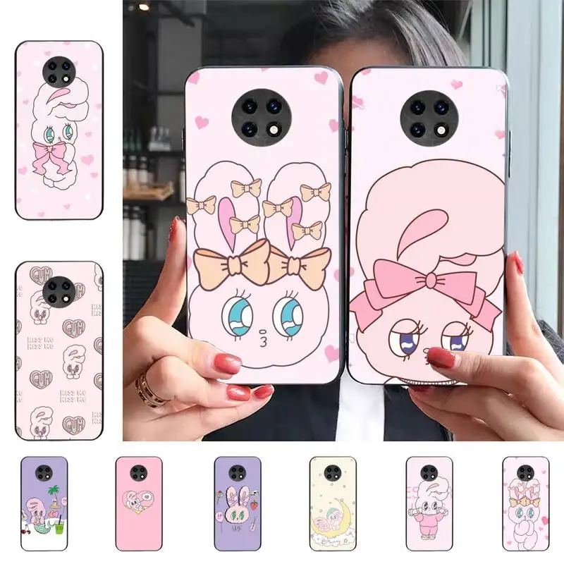 

Cute Pink rabbit Esther Bunny Phone Case For Redmi 9 5 S2 K30pro Silicone Fundas for Redmi 8 7 7A note 5 5A Capa