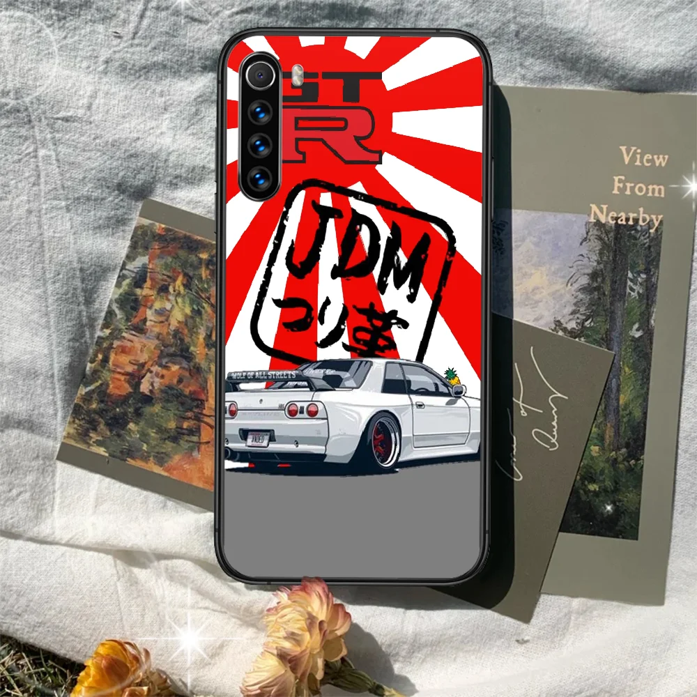 

Cool GTR Car Phone Case For XIAOMI Redmi Note 5 7 8 T 9 6A 7A 8A 9S K 20 30 Pro black Funda Painting Shell Trend Prime Luxury