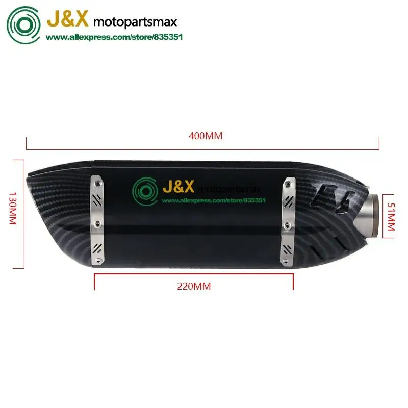 

Motorcycle Full Exhaust Escape System Modifid adapter Link middle bend pipe Slip On for kawasaki Ninja ZX-6R ZX6R 2008-2018