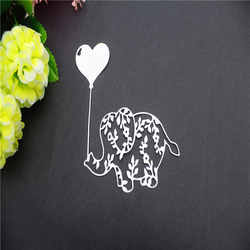 Слон воздушный шар DIY металлические режущие штампы трафареты для изготовления