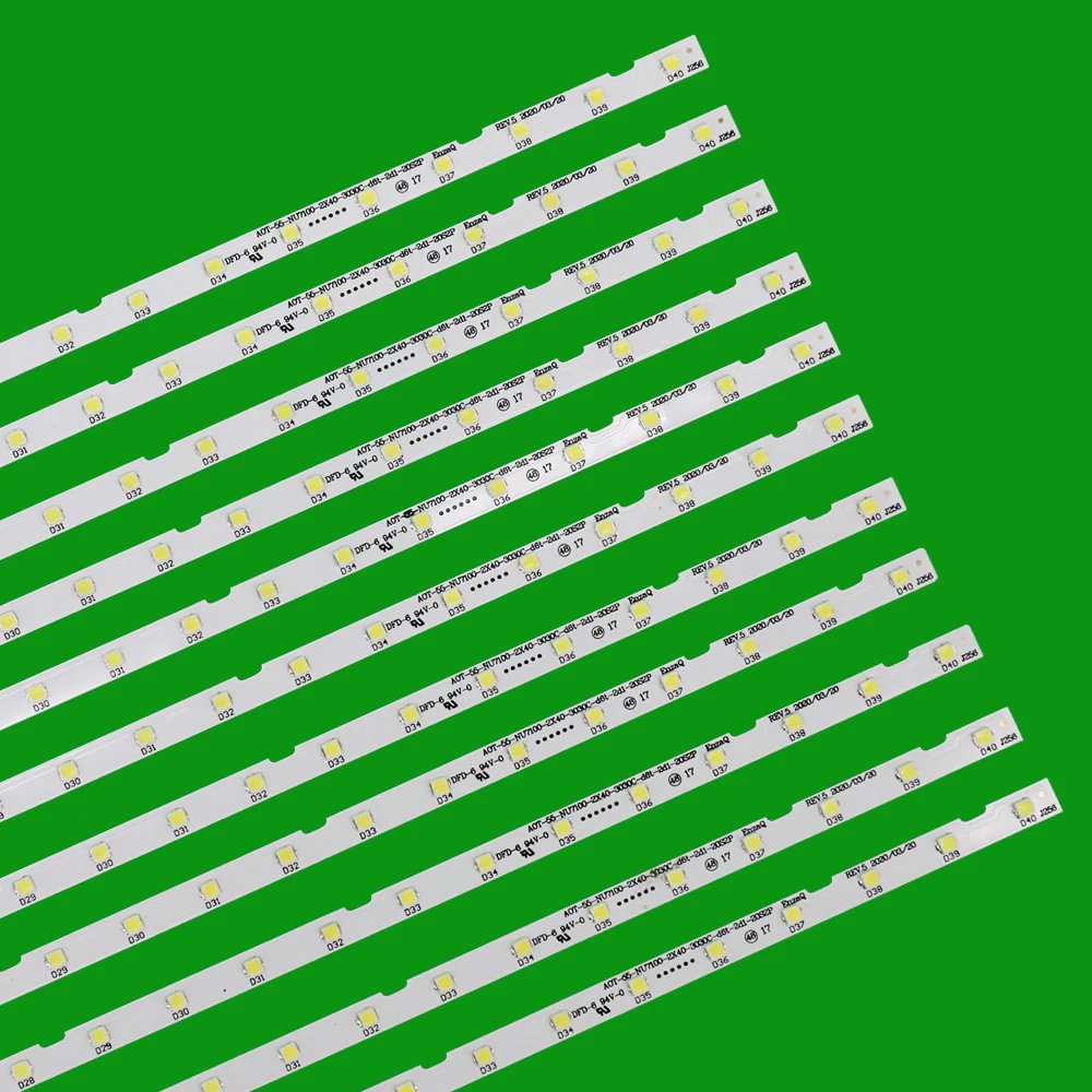 

LED Backlight strip(2)for Samusng UE55NU7100 UE55NU7105 55NU7100 BN96-45913A 46033A STS550AU9 UE55NU7170 UE55NU7300 UE55NU7400