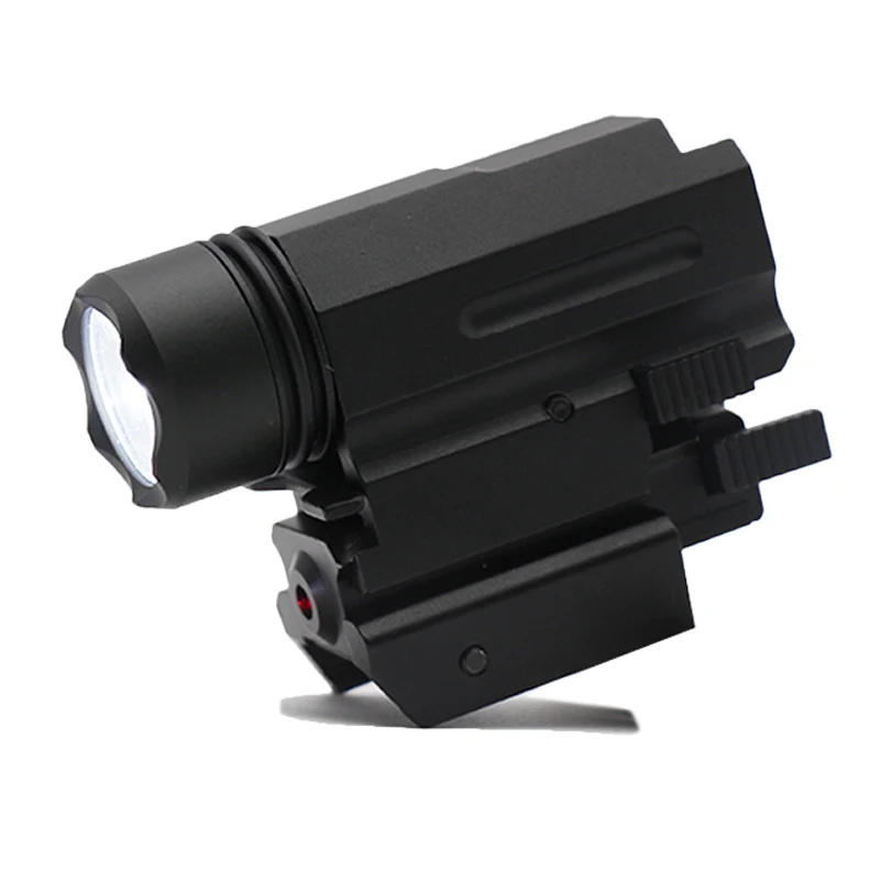 Тактический красный лазерный прицел фонарик для Glock 17 19 18C 20 мм Rail Airsoft пистолет быстрый отсоединитель фонарь для ружья принадлежности для охоты
