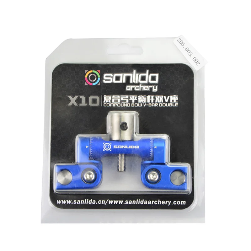 

Archery Compound Bow Double-Side V Bar Balance Rod Stabilizer Connector Adjustable Aluminum Alloy Shooting Hunting Accessories