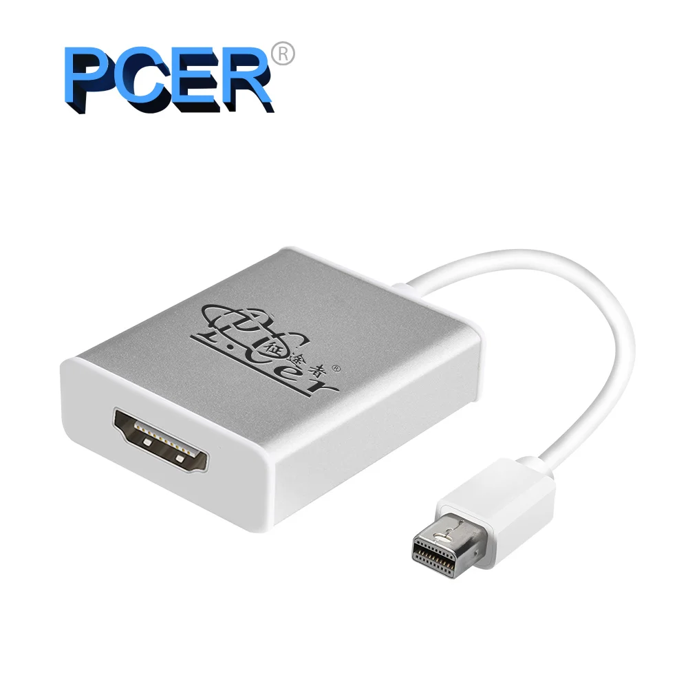 Адаптер PCER Mini DisplayPort HDMI VGA конвертер Thunderbolt 2 для MacBook Air 13 Surface Pro 4 DP конвертер|Кабели