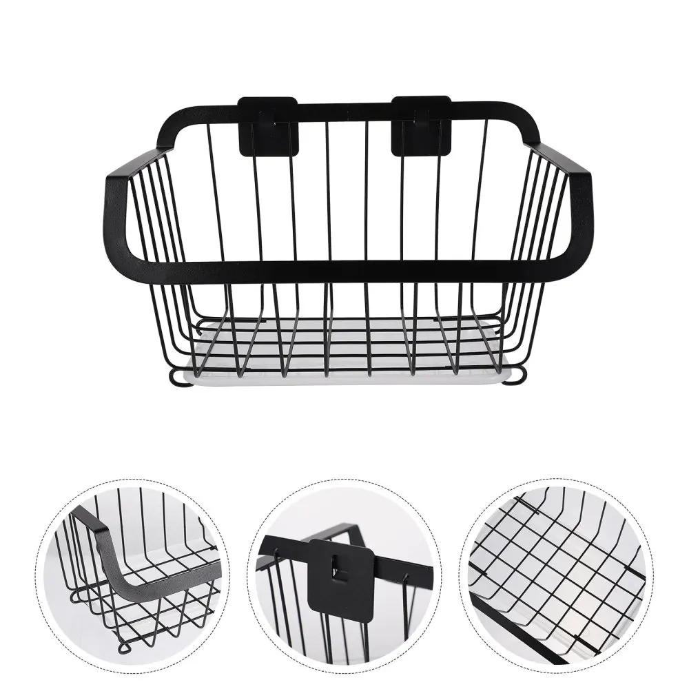 

Stainless Steel Drain Rack Kitchen Storage Basket Hanging Organizer Dish Rack