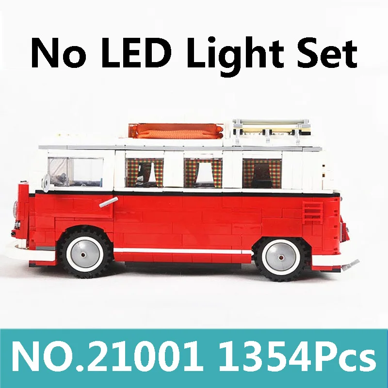 Lepinblocks 21001 Creator Expert Technic Car T1 Camper Van Bus Строительные блоки Набор детских игрушек для детей подарок 10220 King Bricks