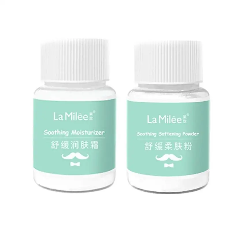 

2pcs Aloe Hair Removal Cream Bleaching Agent Soft Box Beard Permanent Smooth Stop Moustache Non-permanent