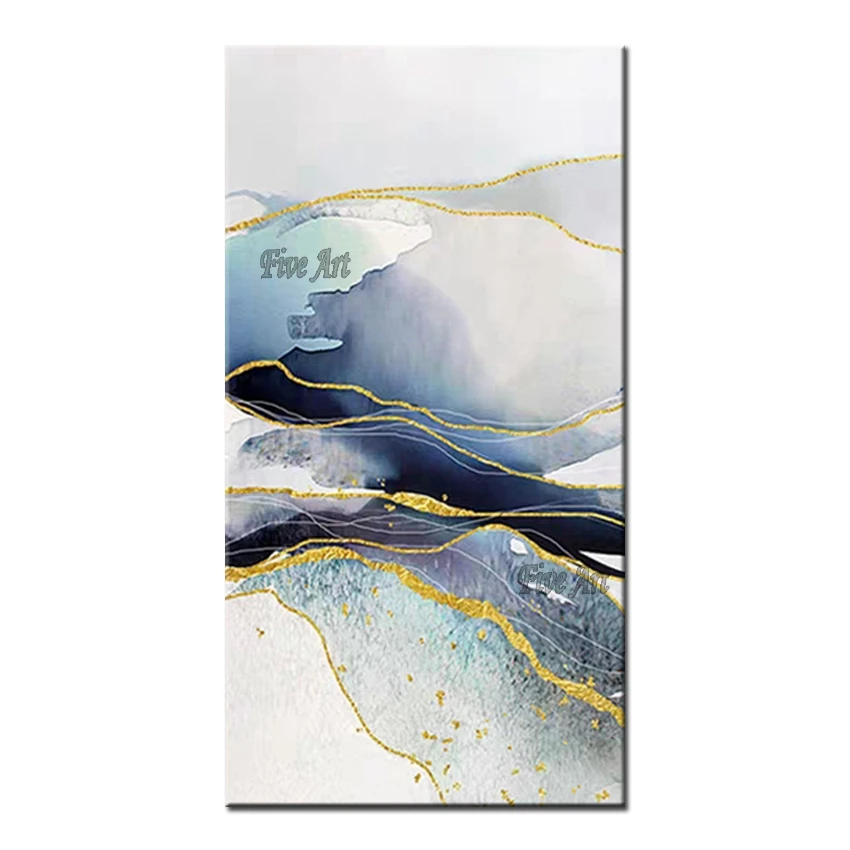 

100% ручная роспись Абстрактная Золотая фольга текстура холст искусство бесплатная доставка новейший дизайн картины холст Настенный декор х...