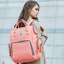 Large Capacity Diaper Bag Backpack Waterproof Maternity Bag Two-layer Baby Diaper Bags Mummy Breast Milk Cooler Bag For Stroller