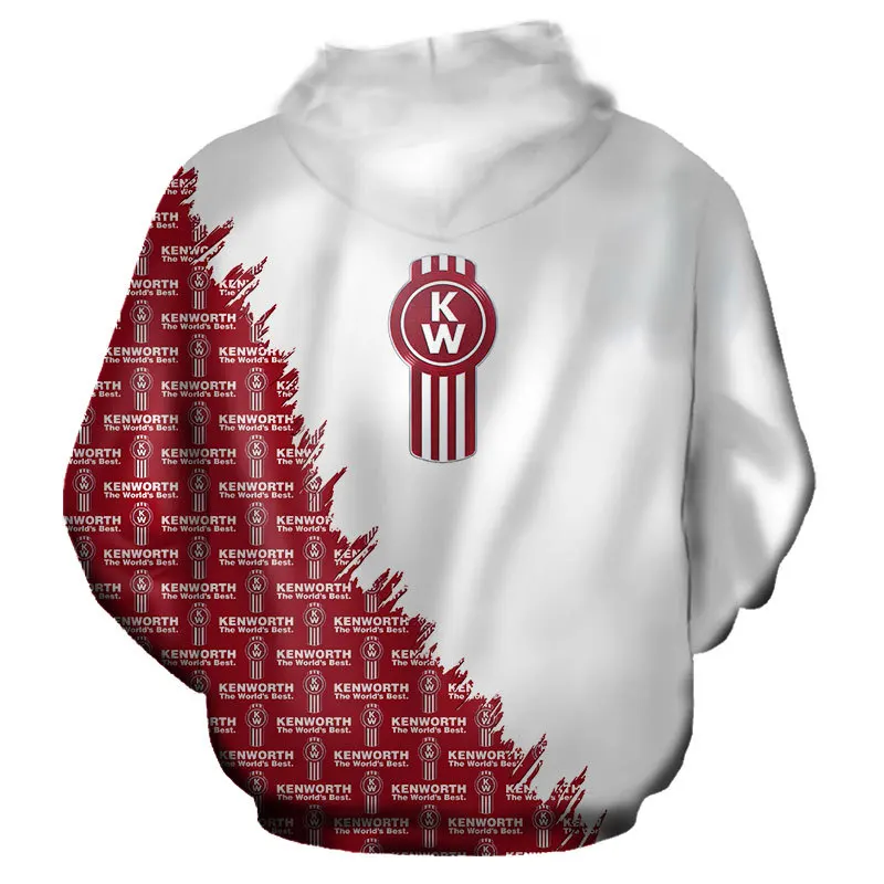 

2021 New Men's Spring and Autumn Kenworth Logo 3D Hoodie Casual Fashion Harajuku Hoodie