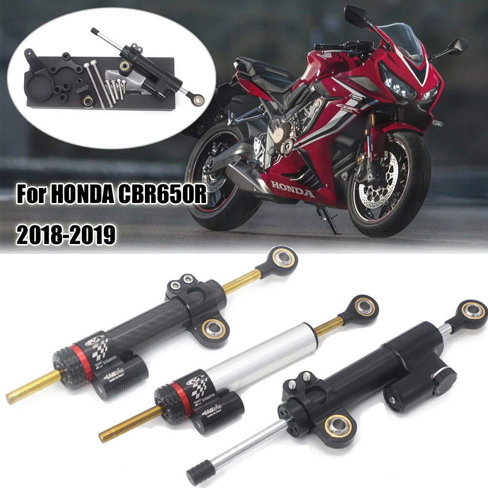 

CNC Carbon fiber Motorcycle Adjustable Steering Damper Stabilizer Kit For HONDA CBR650R CBR 650 R cbr650r cbr 650 r 2019 2020