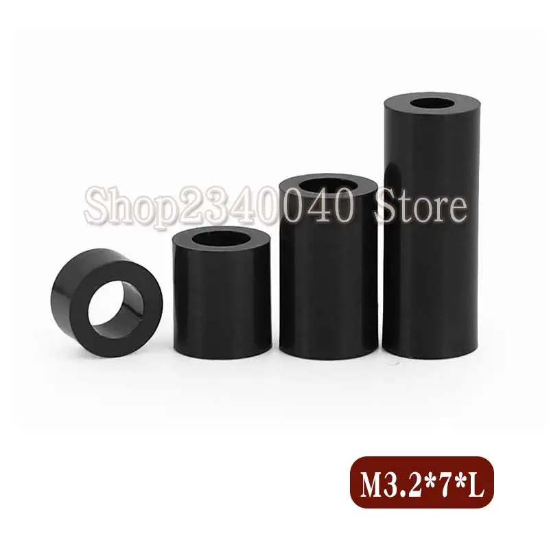 

Распорная шайба черно-белая, нейлоновая, M3.2 * 7 * L