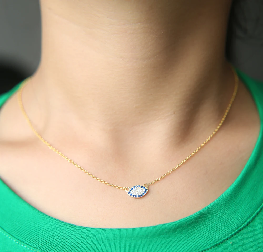 Женское колье из серебра 100% пробы с фианитами| |