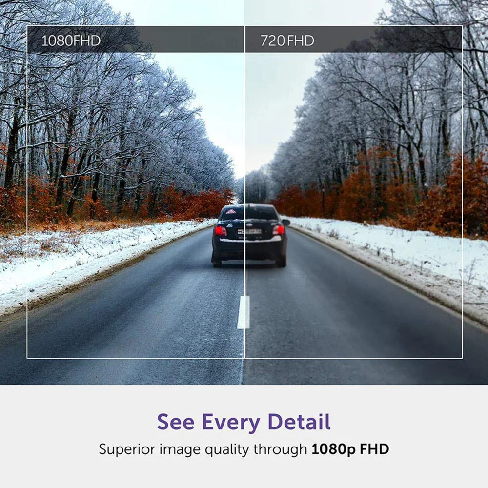 VEHEMO 1080P Mini 3 дюймов Видеорегистраторы для автомобилей Камера 140 градусов вращение