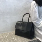 Сумка женская из искусственной кожи, большой саквояж из змеиной кожи с крокодиловым принтом, кросс-боди, тоут на плечо