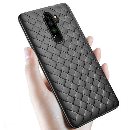 Чехол для Xiaomi Redmi 9 роскошный BV сетчатый тканый тонкий мягкий защитный