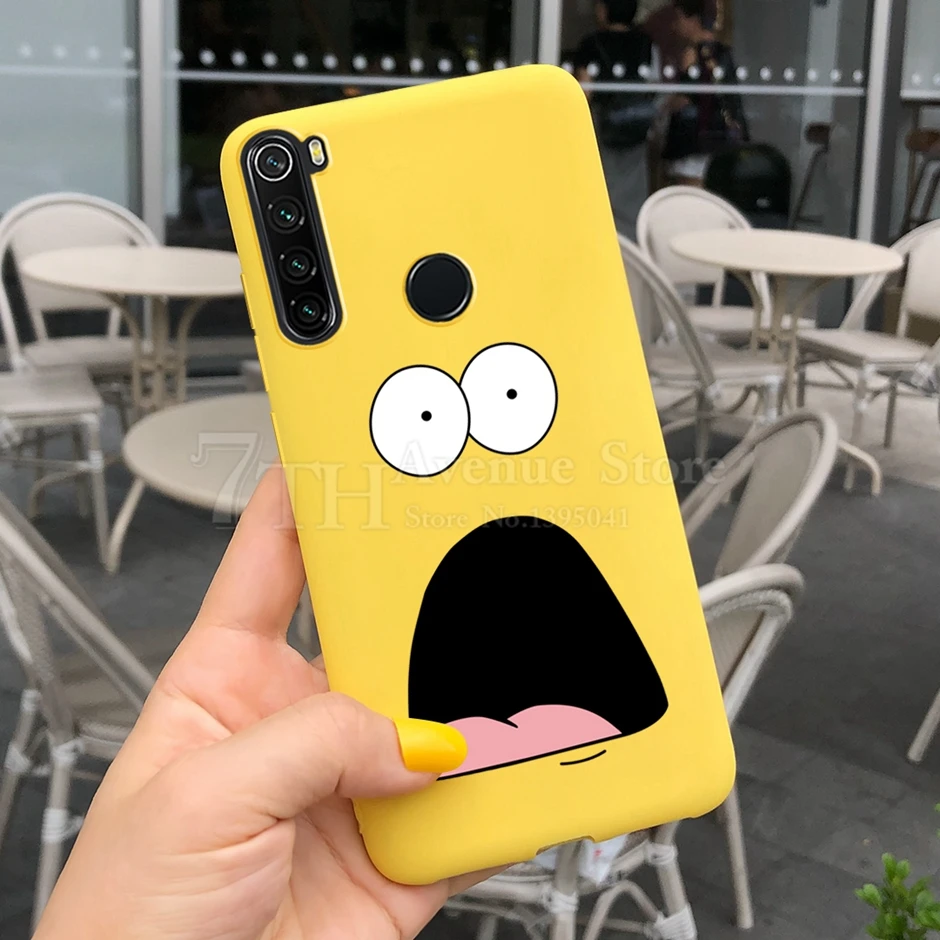 Милый чехол с мультяшным котом для Xiaomi Redmi Note 8 T силиконовая задняя крышка ярких
