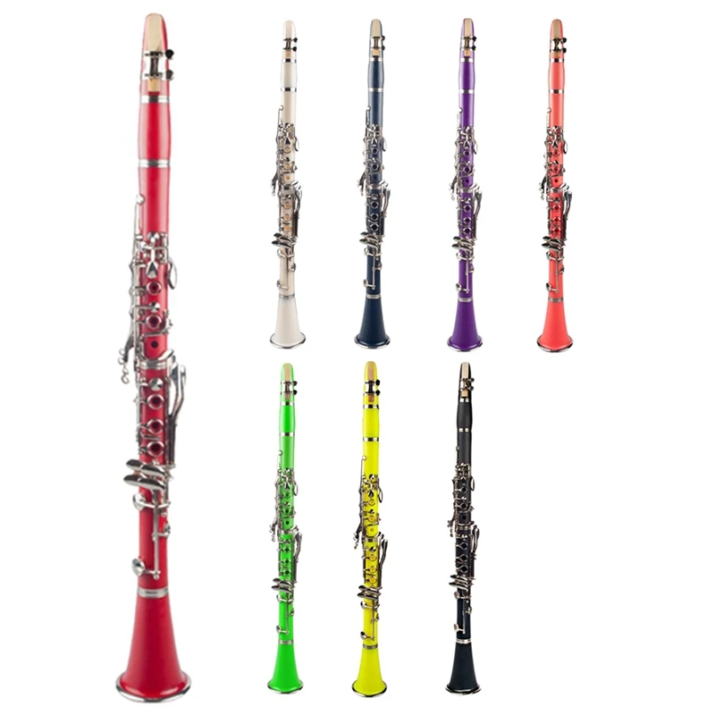 

NAOMI B Flat Clarinet Black Ebonite Clarinet Student Beginner, Nickel-Plated Keys