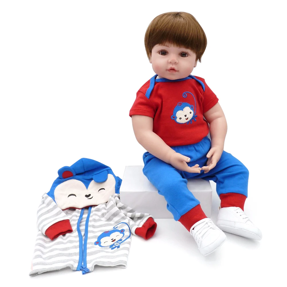 Кукла реборн силиконовая Реалистичная кукла из винила и полипропилена 24 дюйма с