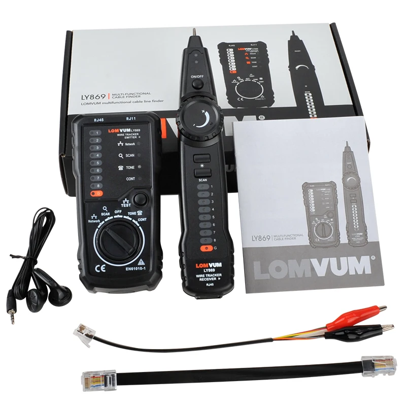 LOMVUM Cat5 Cat6 телефонный провод трекер сетевой кабель тестер детектор линия Finder LAN Сетевой кабель тестер детектор