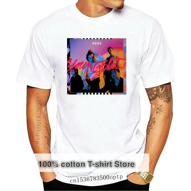 

5 SOS Seconds Of Summer Meet You There Youngblood 2020 Tour Shirt Small Genuine 2020 Short Sleeve Cotton T Shirts Man Clothing