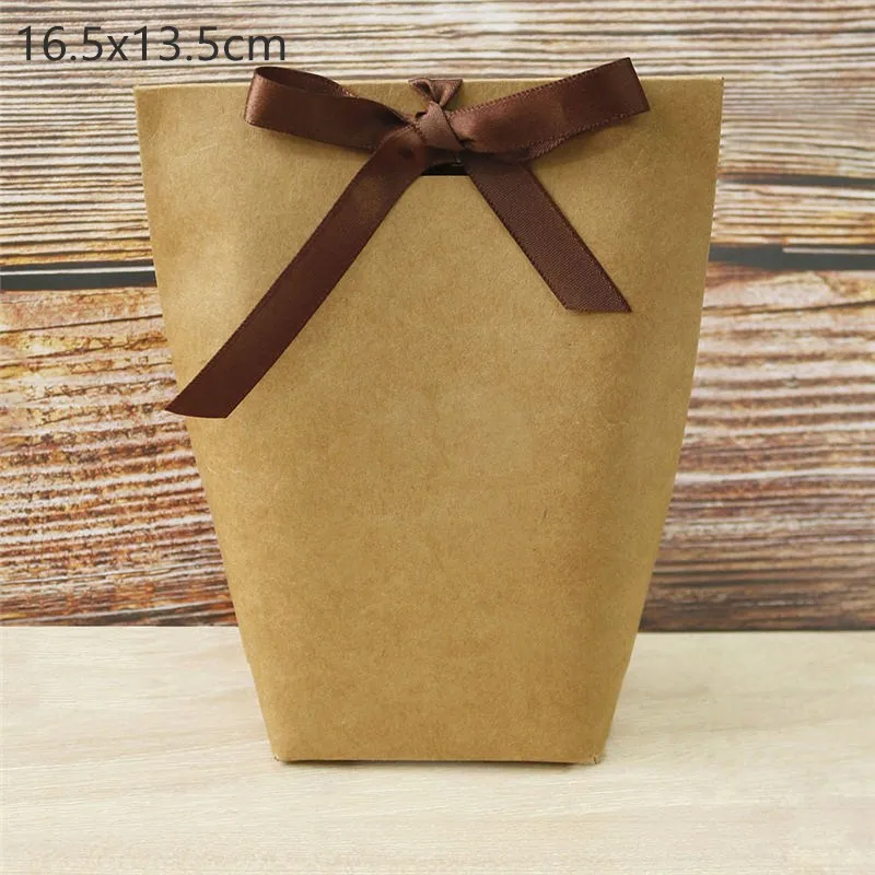 blank 16.5x13.5cm 5 шт. высококлассные черно-белые бронзовые "Merci" Сумки для конфет французские спасибо Свадебные сувениры Подарочная коробка посылка на день рождения - Цвет: blank 16.5x13.5cm