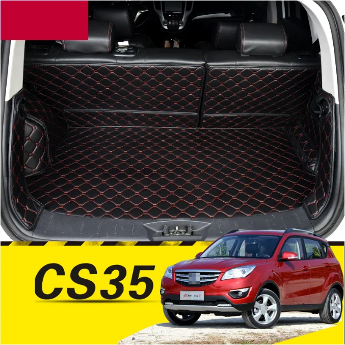 for changan cs35 leather car trunk mat cargo liner 2012 2013 2014 2015 interior accessories cover carpet
