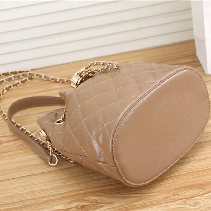 

Luxury Women Fashion Shoulders Bags Bucket Bag Leather Bags New Chain Cross Body Bag Purses and Handbags Famous Designer Bag CC