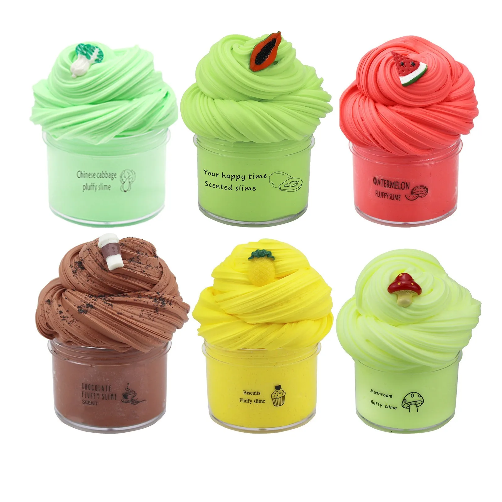 С возможностью креативного самостоятельного выбора между поставки слаймов Fruit