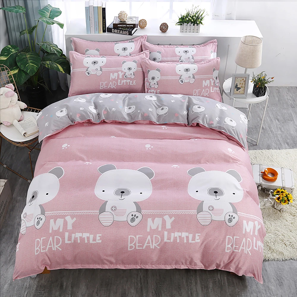 Blue Bedding Set Thumпостельные принадлежности Магнолия комплект постельного белья Королева Размер свежий удобный элегантный цветочный пододеяльник для девочек Король ПОЛНЫЙ двуспальная односпальная кровать набор - Цвет: Blue Bedding Set