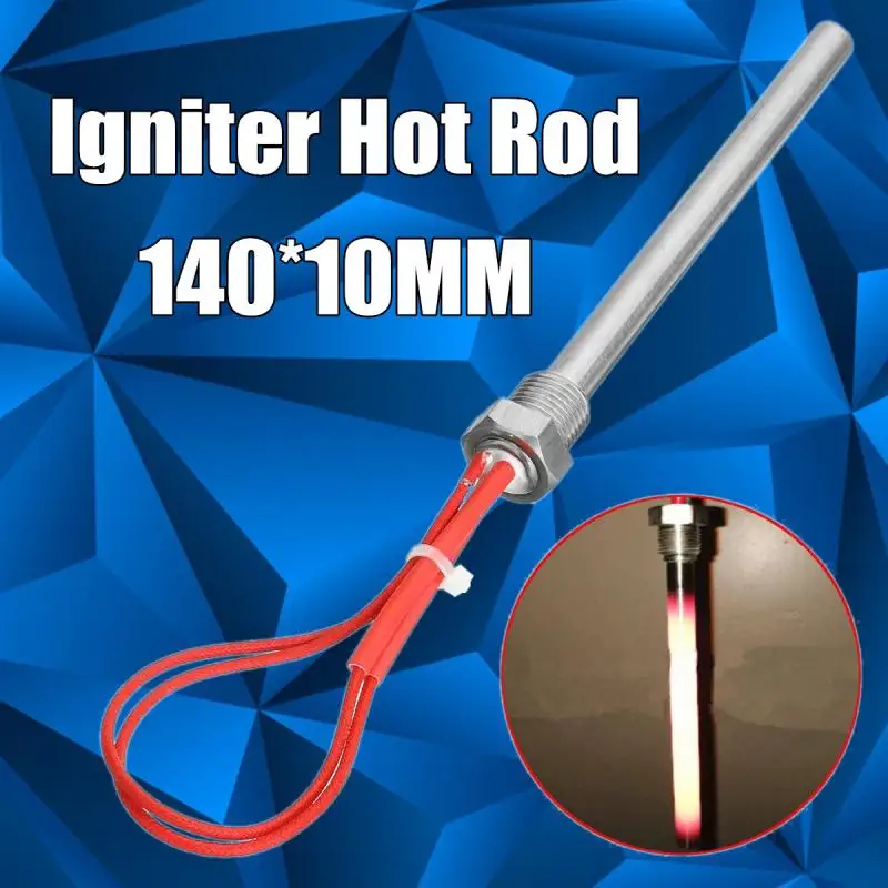 

10*140mm 300W 220V Stainless Steel Igniter Hot Rod Fireplace Pellet Stove Part Wood Pellet Heating Tube For Bbq Grill Stove Part