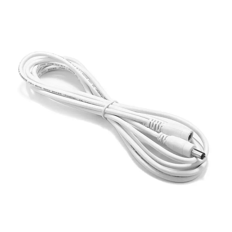 Удлинительный кабель питания для светодиодной ленты 12 В 5 мм x 2 1 разъем кабеля 20AWG