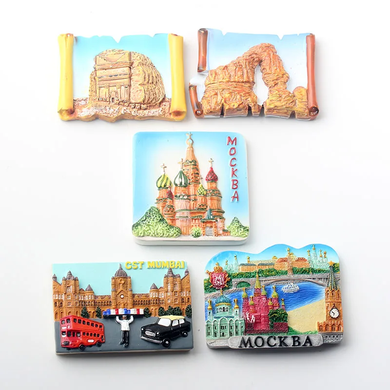 3D магнит на холодильник Mockba Mumbai сувенир домашний декор магнитный стикер для