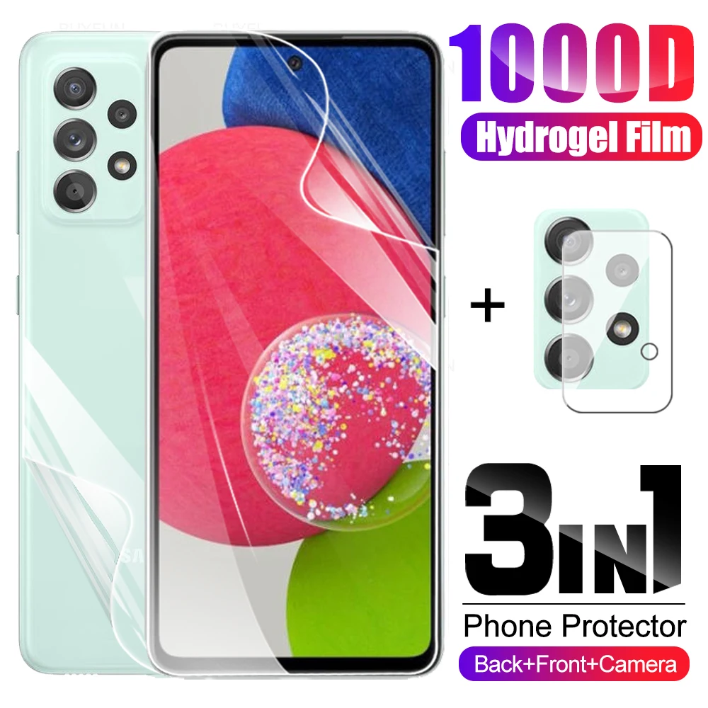 

3 в 1, Гидрогелевая Защитная пленка для samsung galaxy a52s