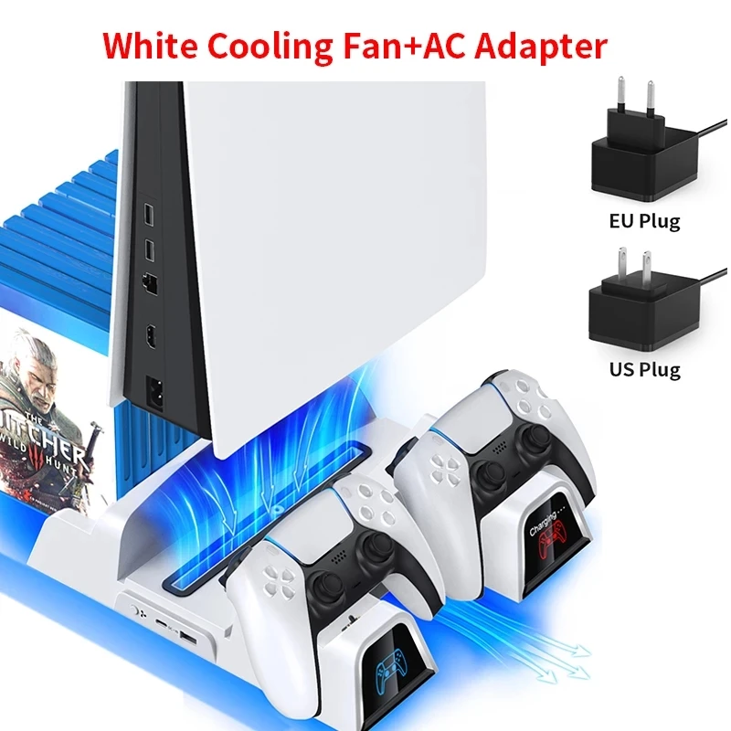 Подставка охлаждающая для консоли OIVO PS5 зарядная станция с двойным контроллером