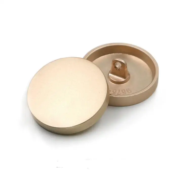 10 шт./лот металлические пуговицы аксессуары для одежды плоская Золотая пуговица