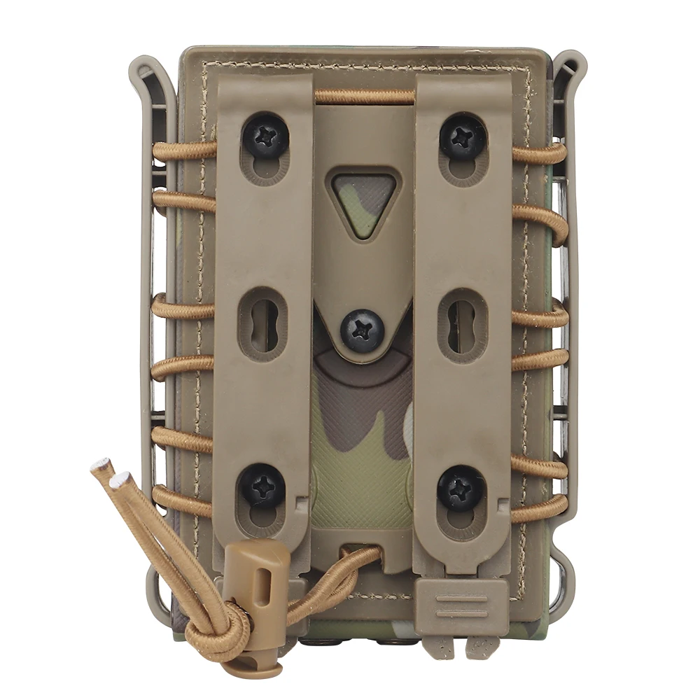 Tactical Magazine Pouch Molle Ar15 M4 5.56 7.62 9mm Quick Release Fast Mag TPR Holster Case Box Hunting Gear for System | Спорт и